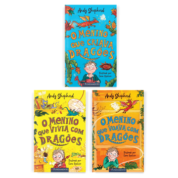 Kit O Menino Que Criava Dragões - 3 Livros (1 ao 3) - Editora Fundamento livro_infantil