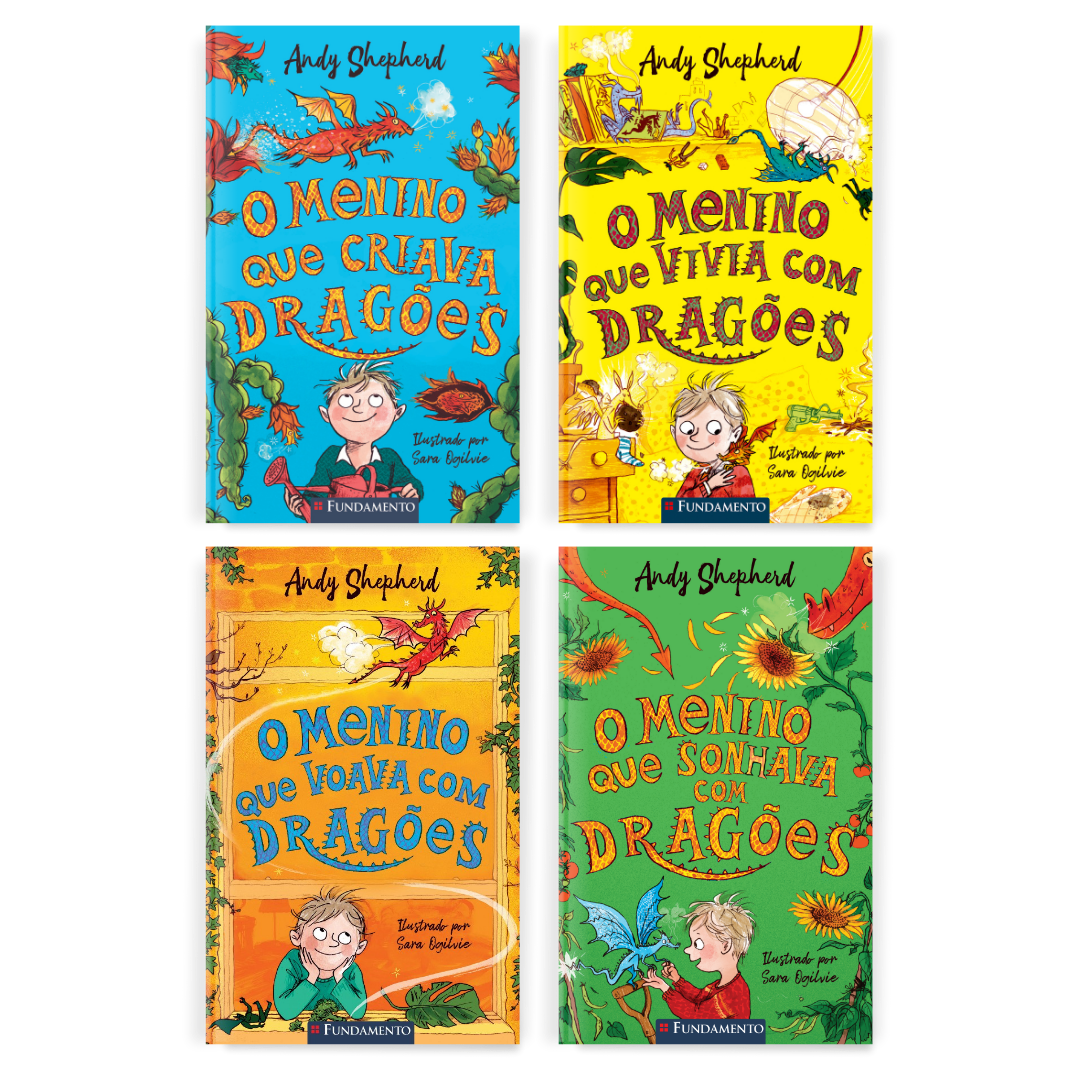 Kit O Menino Que Criava Dragões - 4 Livros (1 ao 4) - Editora Fundamento livro_infantil