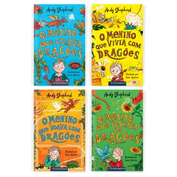 Kit O Menino Que Criava Dragões - 4 Livros (1 ao 4) - Editora Fundamento livro_infantil