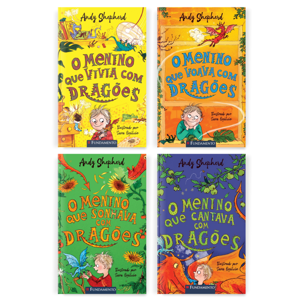 Kit O Menino Que Criava Dragões - 4 Livros (2 ao 5) - Editora Fundamento livro_infantil