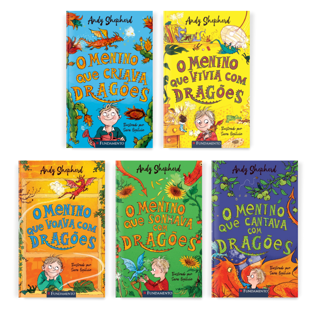 Kit O Menino Que Criava Dragões Coleção Completa - 5 Livros - Editora Fundamento livro_infantil