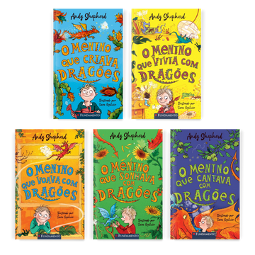 Kit O Menino Que Criava Dragões Coleção Completa - 5 Livros - Editora Fundamento livro_infantil