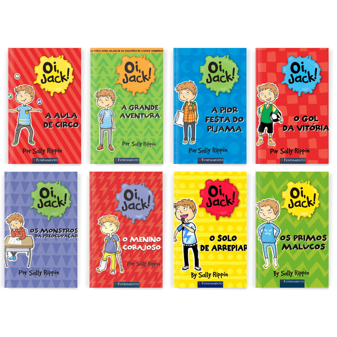 Kit Oi, Jack - 8 Livros - Editora Fundamento livro_infantil