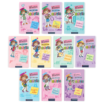 Kit Os Desenhos Secretos de Olivia - 10 Livros (1 ao 10) - Editora Fundamento livro_infantil
