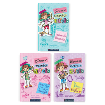 Kit Os Desenhos Secretos de Olívia - 3 Livros (1 ao 3) - Editora Fundamento livro_infantil