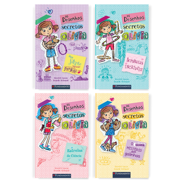 Kit Os Desenhos Secretos de Olívia - 4 Livros (2 ao 5) - Editora Fundamento livro_infantil
