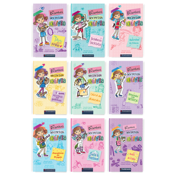 Kit Os Desenhos Secretos de Olívia - 9 Livros (2 ao 10) - Editora Fundamento livro_infantil