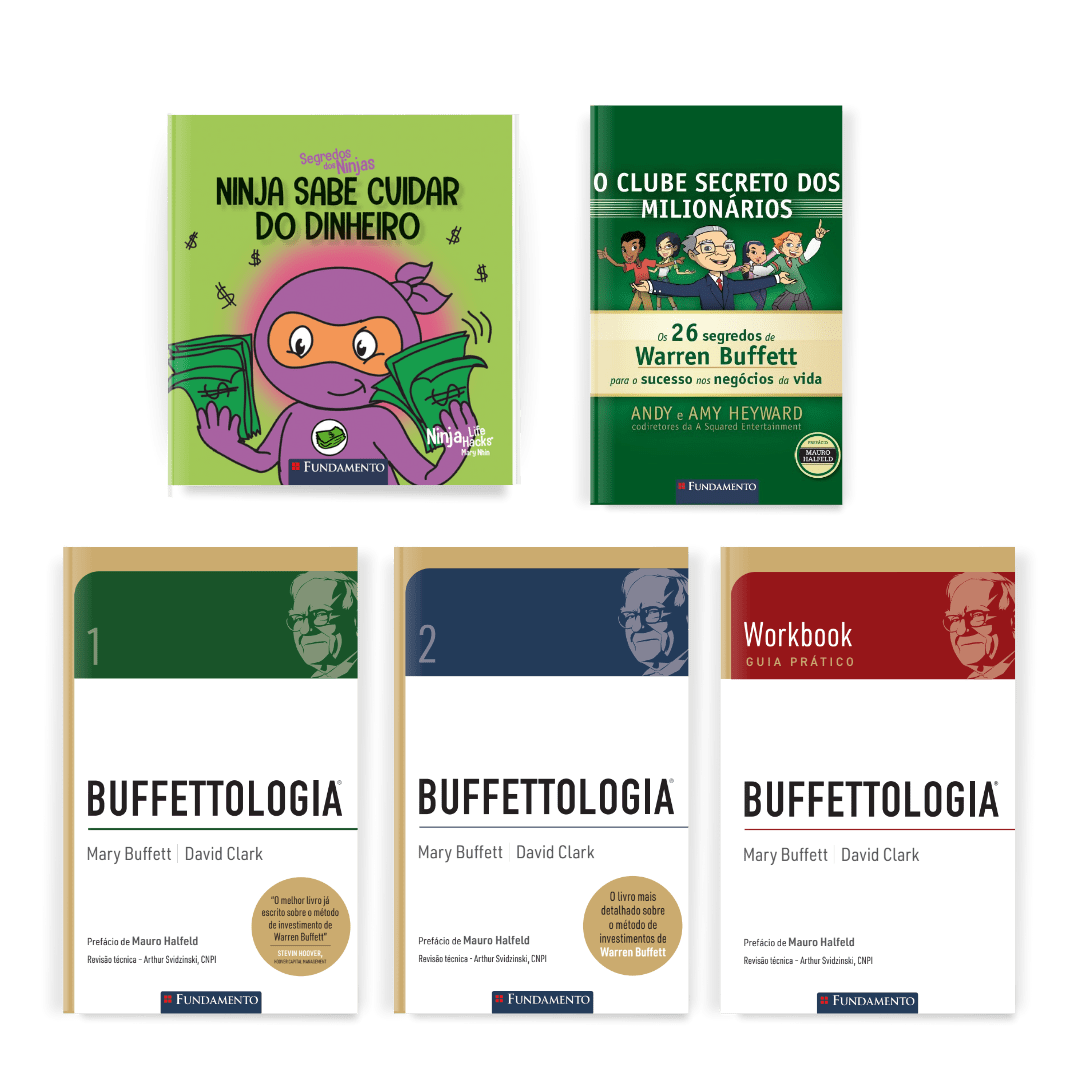 Kit Pais e Filhos Investidores: Buffettologia + 2 Livros Infantis sobre Educação Financeira - Editora Fundamento livro_infantil