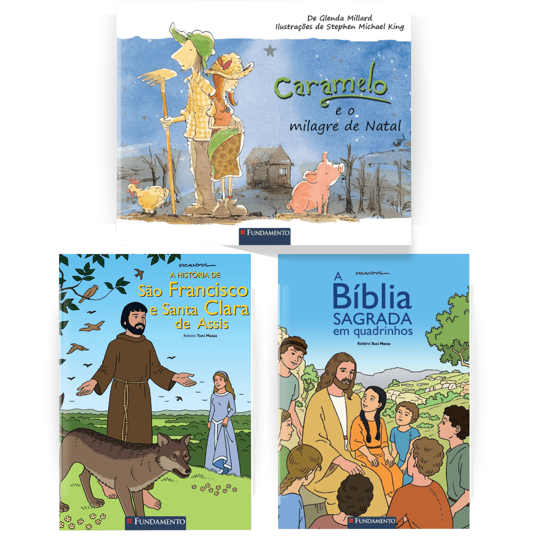 Kit para Celebrar a Fé - 3 Livros - Editora Fundamento livro_infantil
