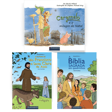 Kit para Celebrar a Fé - 3 Livros - Editora Fundamento livro_infantil