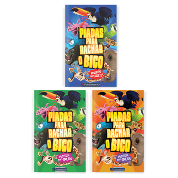 Kit Piadas para Rachar o Bico - 3 Livros - Editora Fundamento livro_infantil
