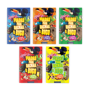 Kit Piadas para Rachar o Bico - 5 Livros - Editora Fundamento livro_infantil