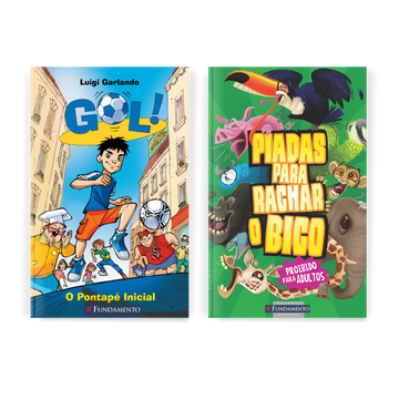Kit Piadas para Rachar o Bico + Gol - Editora Fundamento livro_infantil