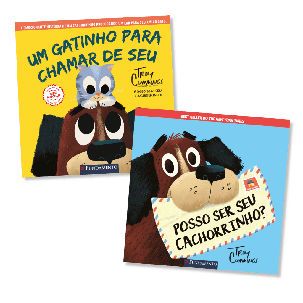 Kit Posso Ser Seu Cachorrinho + Um Gatinho para Chamar de Seu - 2 Livros - Editora Fundamento livro_infantil