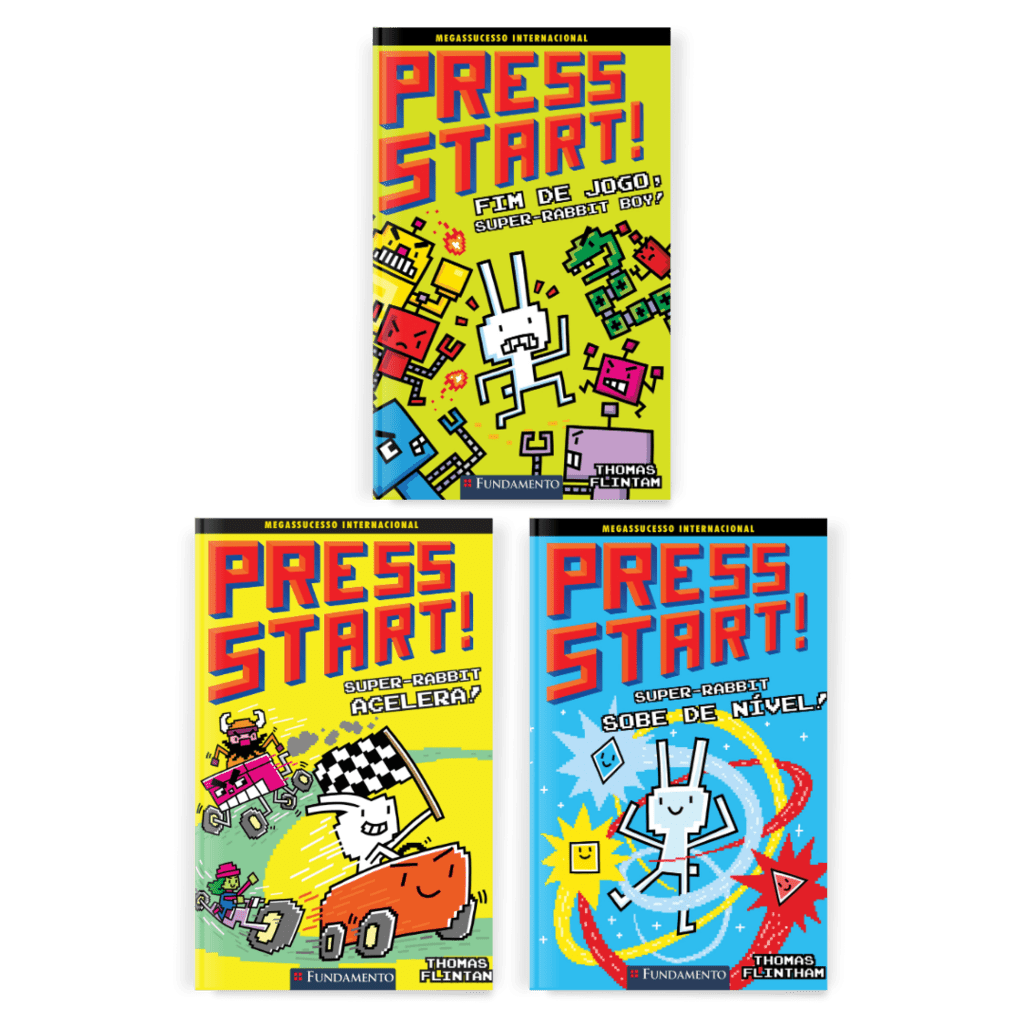 Kit Press Start - 3 Livros (1 ao 3) - Editora Fundamento livro_infantil
