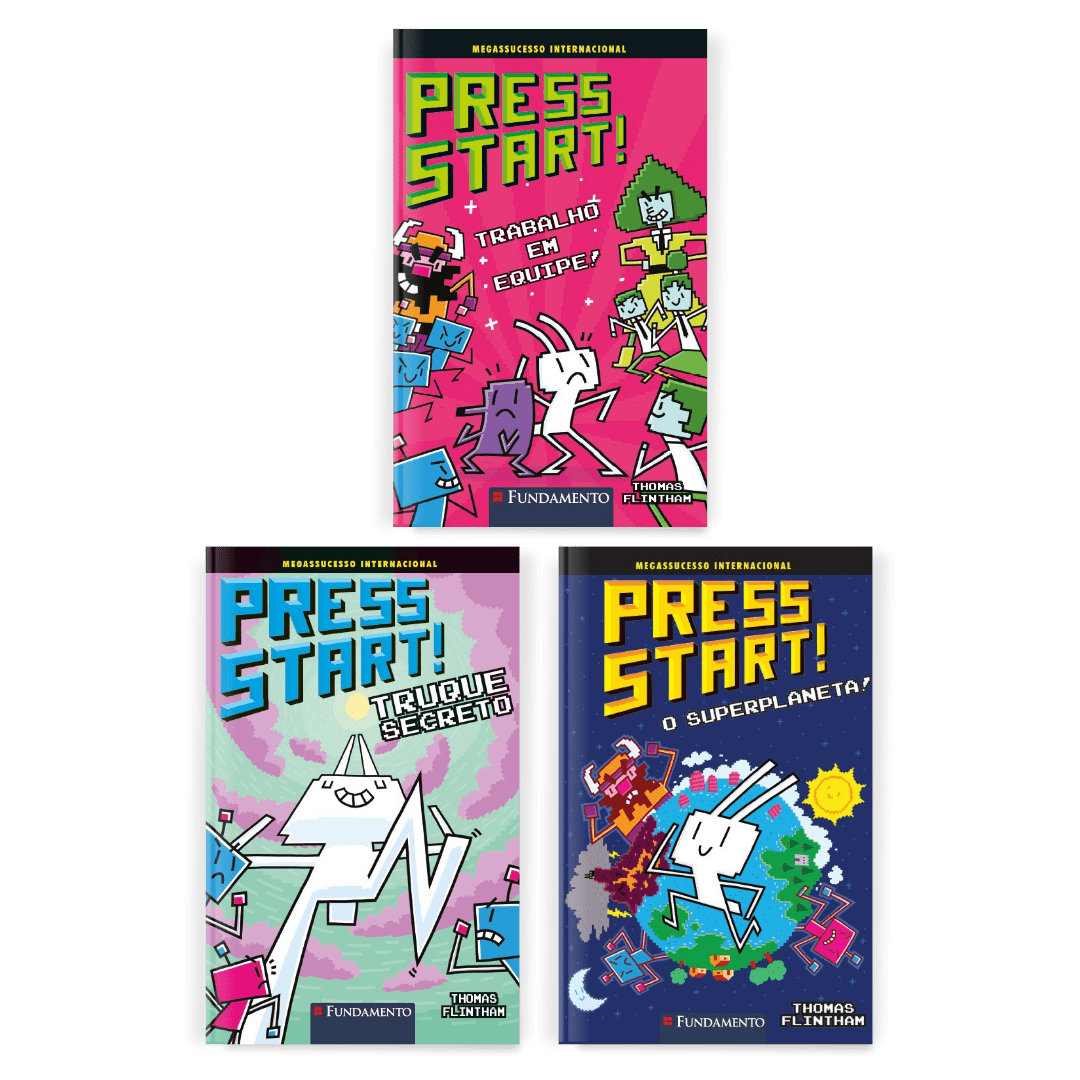Kit Press Start - 3 Livros (10 ao 12) - Editora Fundamento livro_infantil
