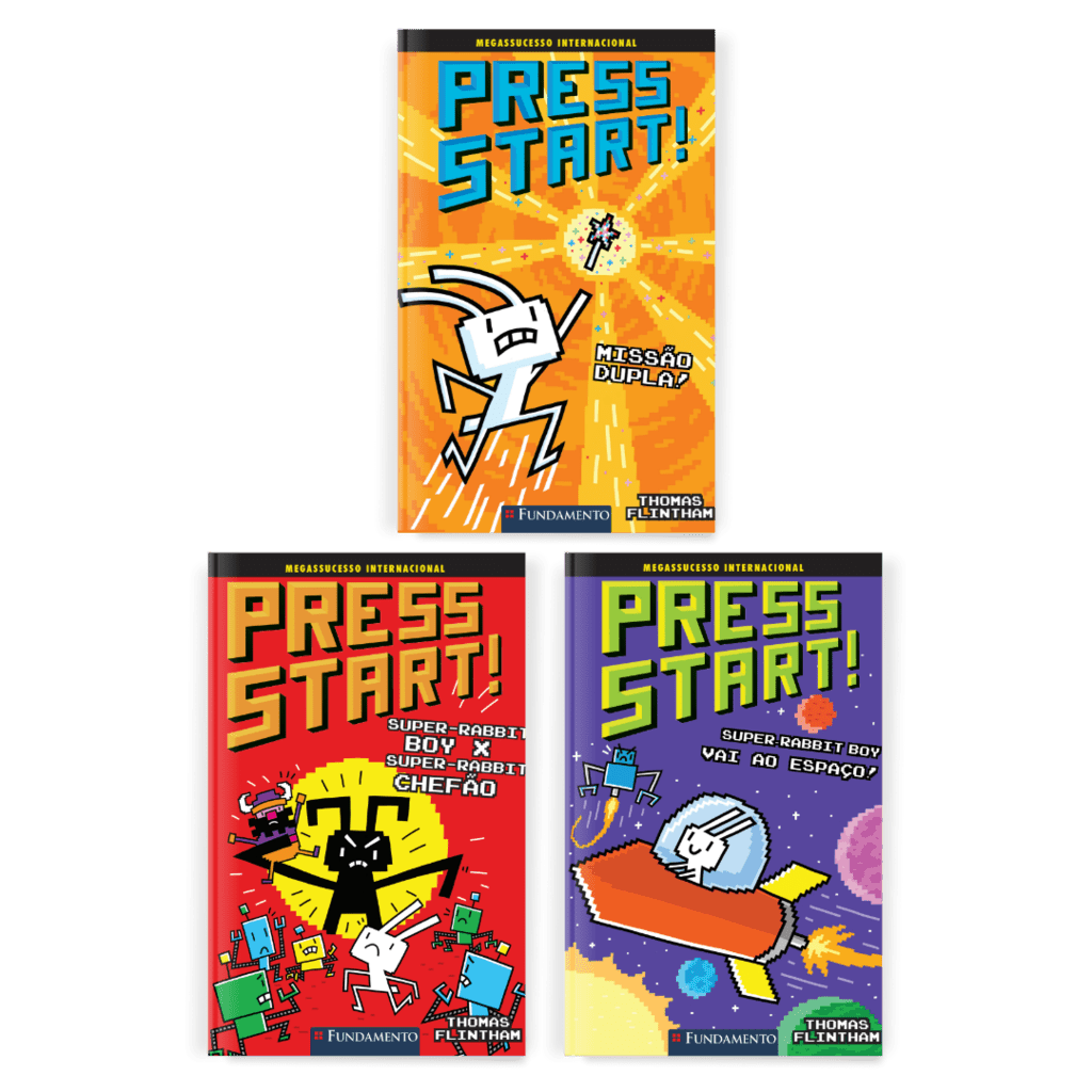 Kit Press Start - 3 Livros (4 ao 6) - Editora Fundamento livro_infantil