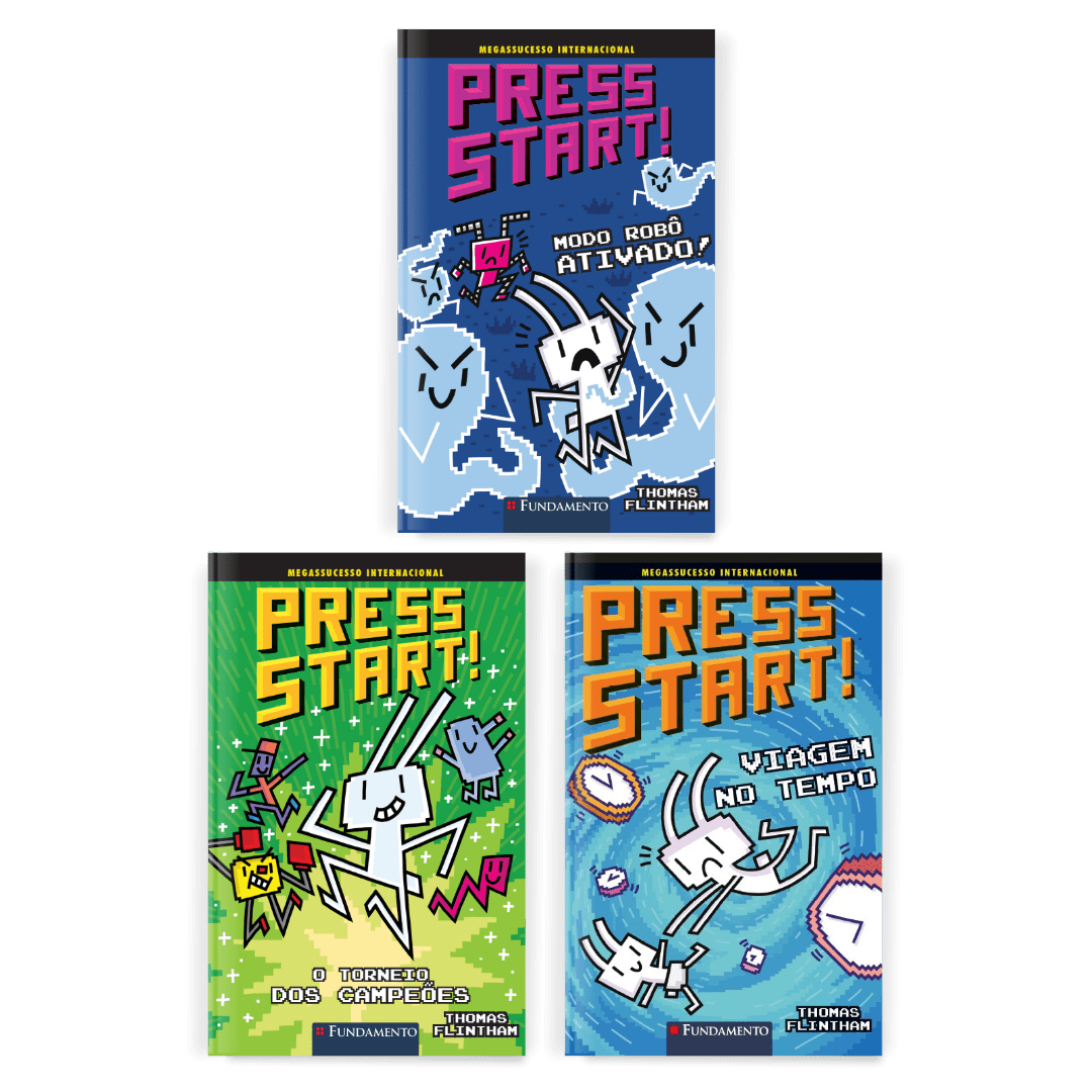 Kit Press Start - 3 Livros (7 ao 9) - Editora Fundamento livro_infantil