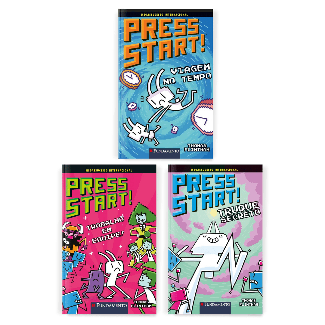 Kit Press Start - 3 Livros (9 ao 11) - Editora Fundamento livro_infantil