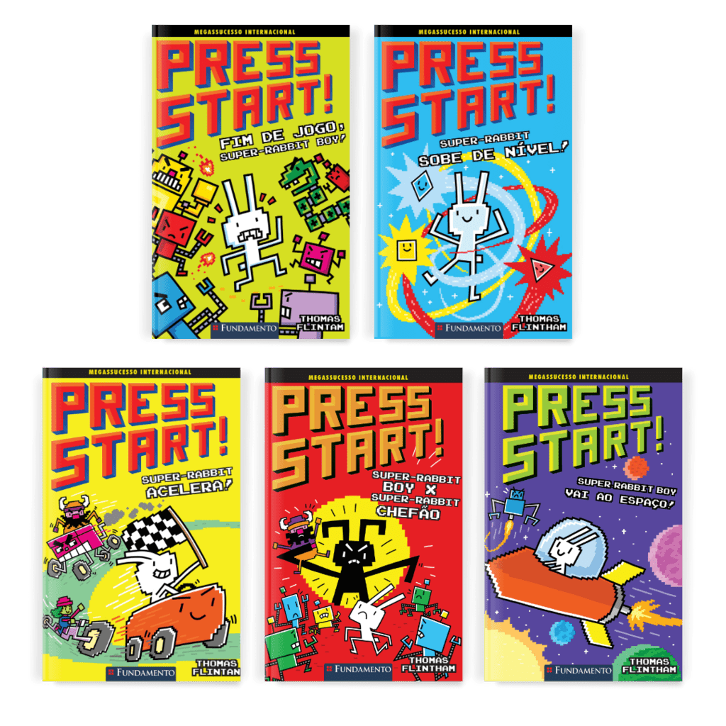 Kit Press Start - 5 Livros (1 ao 5) - Editora Fundamento livro_infantil