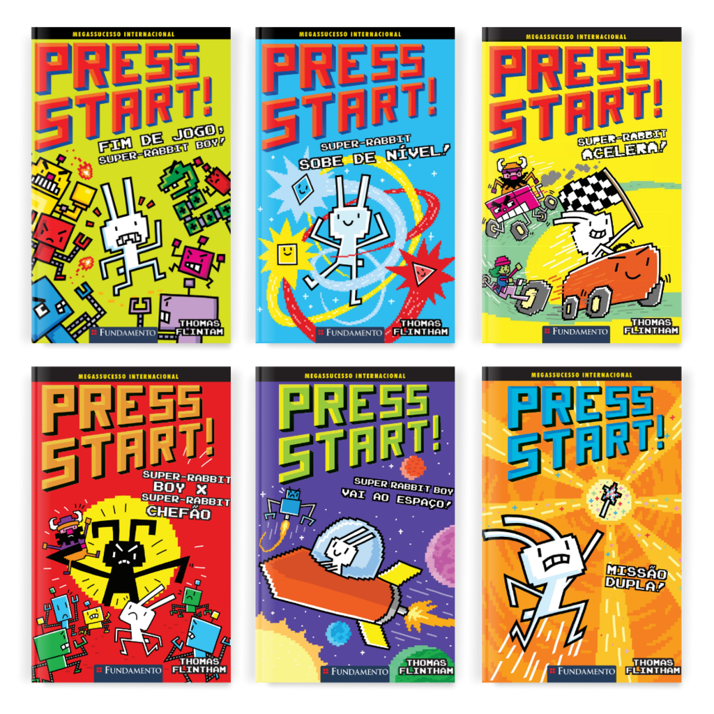 Kit Press Start - 6 Livros (1 ao 6) - Editora Fundamento livro_infantil