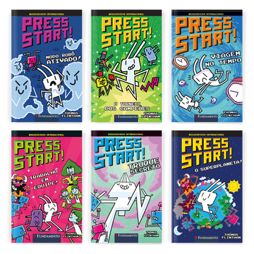 Kit Press Start - 6 Livros (7 ao 12) - Editora Fundamento livro_infantil