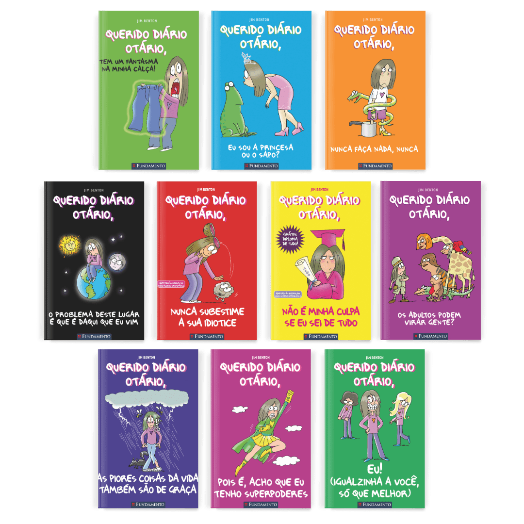 Kit Querido Diário Otário - 10 Livros - Editora Fundamento livro_infantil