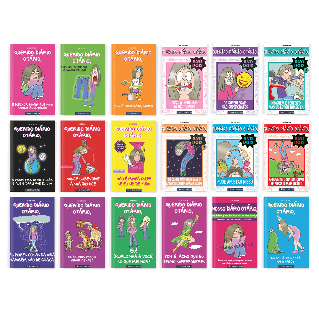 Kit Querido Diário Otário: 18 Livros - Editora Fundamento livro_infantil