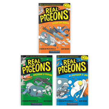 Kit Real Pigeons - 3 Livros (2 ao 4) - Editora Fundamento livro_infantil