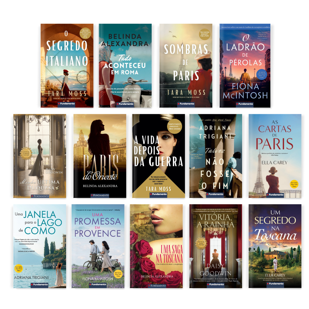 Kit Romances Históricos - 14 Best-Sellers - Editora Fundamento livro_infantil