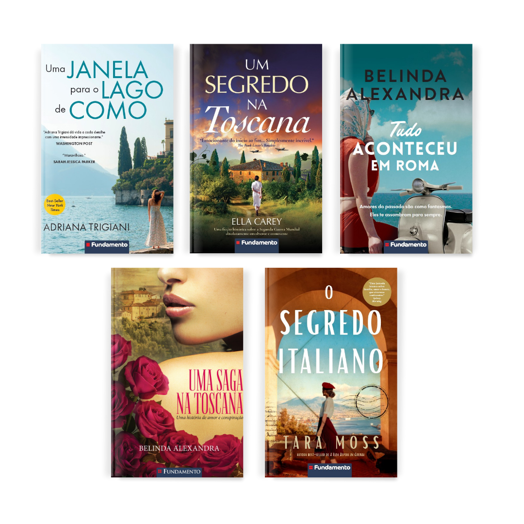 Kit Romances na Itália - Editora Fundamento livro_infantil