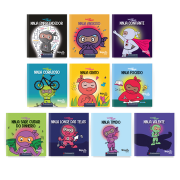 Kit Segredos dos Ninjas - 10 Livros - Editora Fundamento livro_infantil