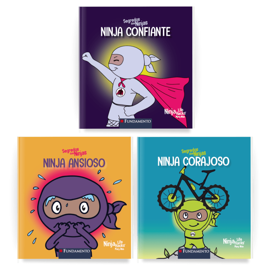 Kit Segredos dos Ninjas - 3 Livros - Editora Fundamento livro_infantil
