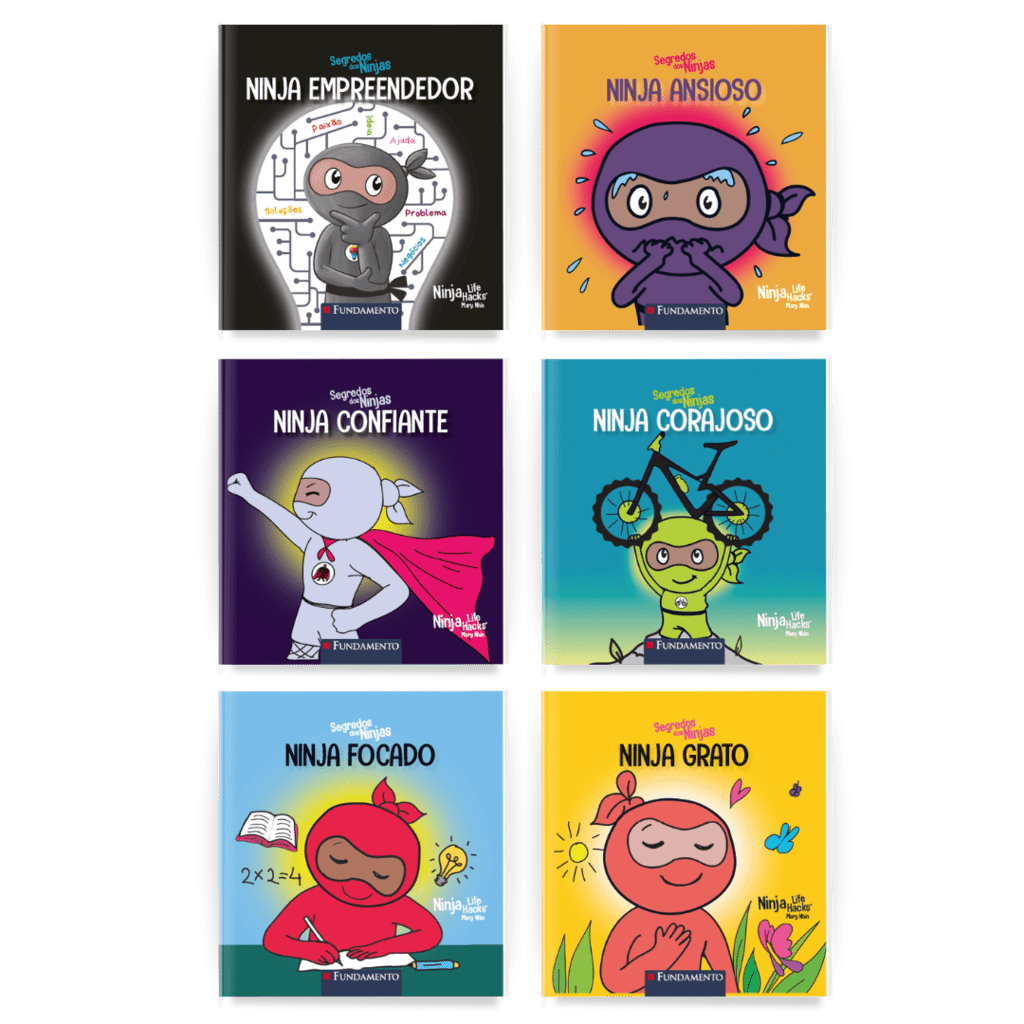 Kit Segredos dos Ninjas - 6 Livros - Editora Fundamento livro_infantil