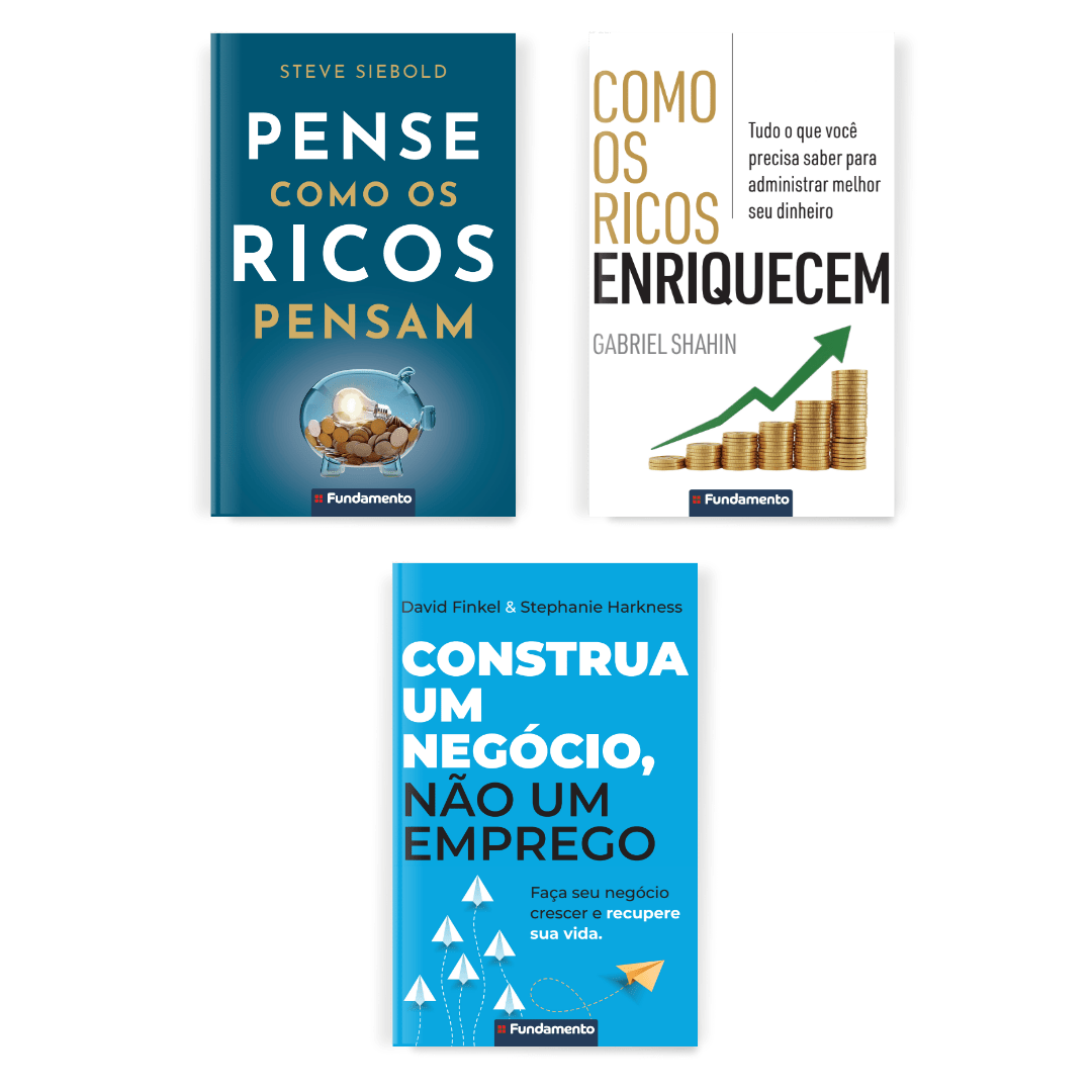 Kit Segredos dos Ricos - 3 Best-Sellers - Editora Fundamento livro_infantil