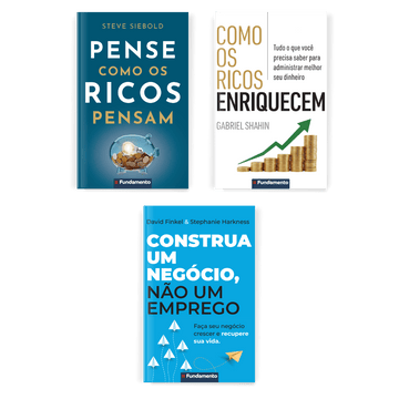 Kit Segredos dos Ricos - 3 Best-Sellers - Editora Fundamento livro_infantil
