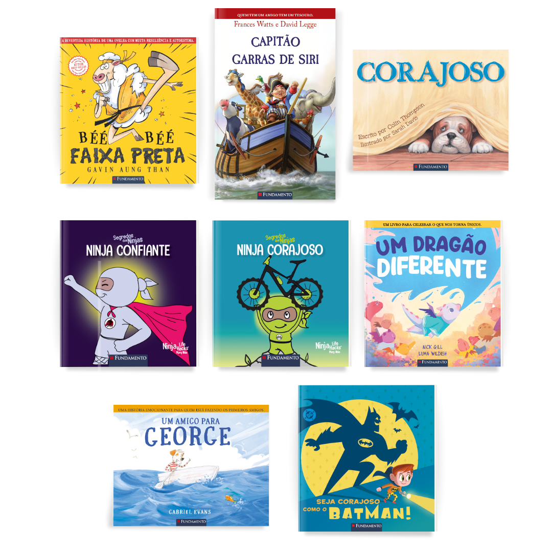 Kit Seu Filho Mais Corajoso e Mais Confiante - 8 Livros - Editora Fundamento livro_infantil