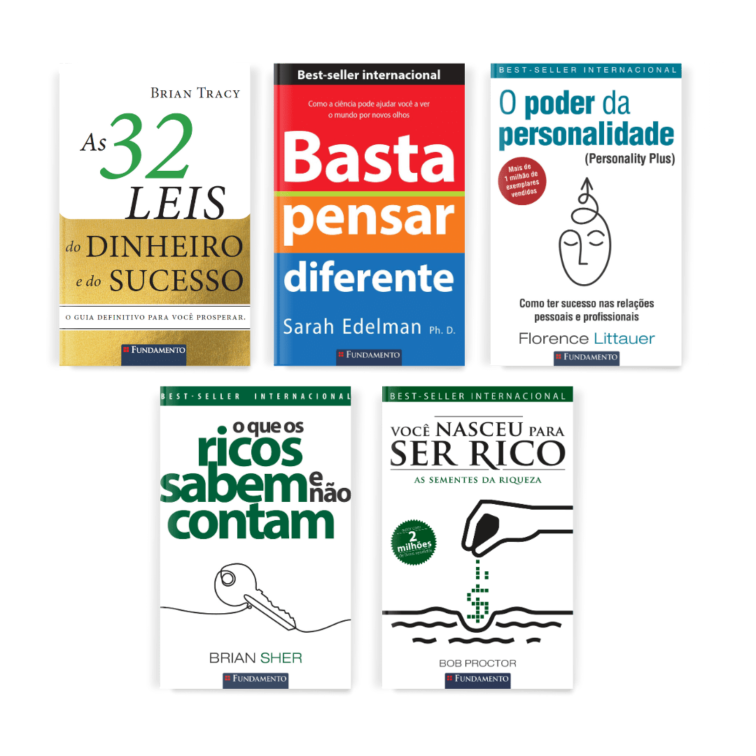 Kit Sucesso Pessoal - 5 Livros - Editora Fundamento livro_infantil