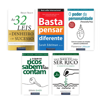 Kit Sucesso Pessoal - 5 Livros - Editora Fundamento livro_infantil