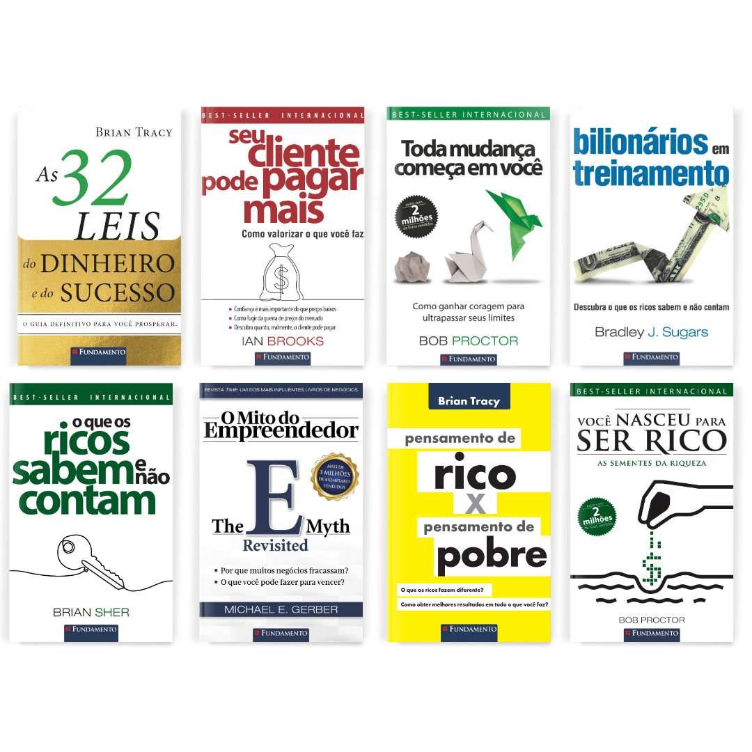 Kit Sucesso Pessoal - 8 Livros - Editora Fundamento livro_infantil