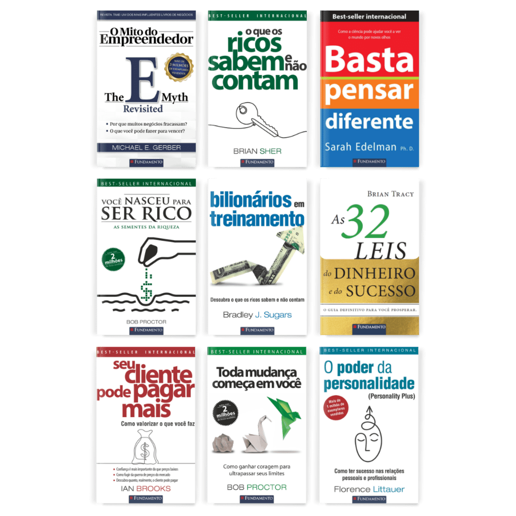 Kit Sucesso Pessoal - 9 Livros - Editora Fundamento livro_infantil
