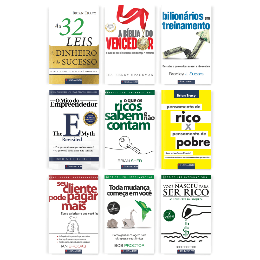 Kit Sucesso Pessoal - 9 Livros - Editora Fundamento livro_infantil
