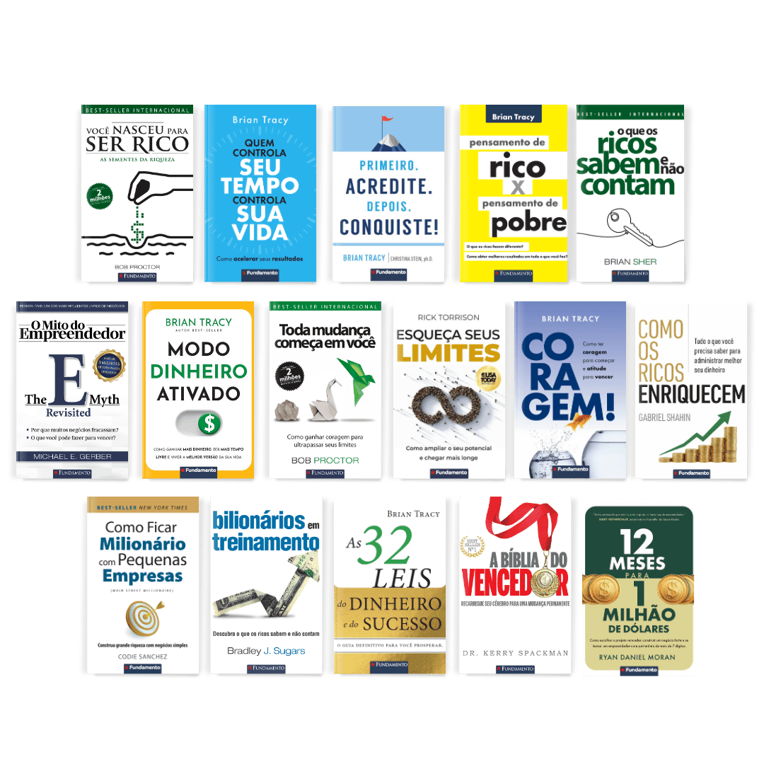 Kit Sucesso sem Limites - 16 Best-Sellers - Editora Fundamento livro_infantil