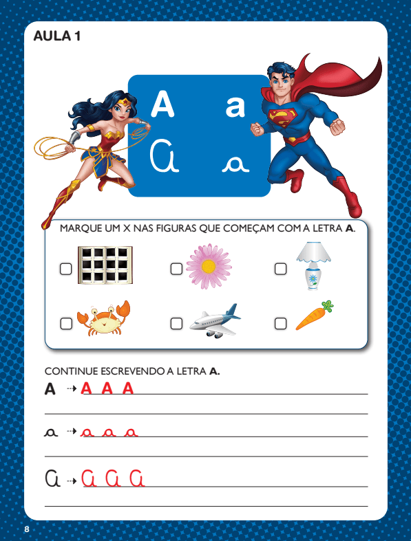 Kit Superpoderes com Matemática + Mundo Alfabeto - Editora Fundamento livro_infantil