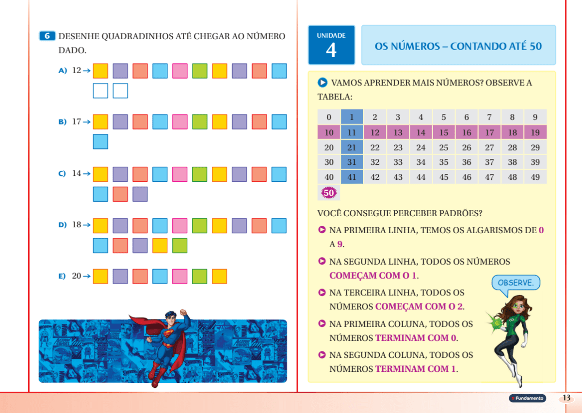 Kit Superpoderes com Matemática + Mundo Alfabeto - Editora Fundamento livro_infantil