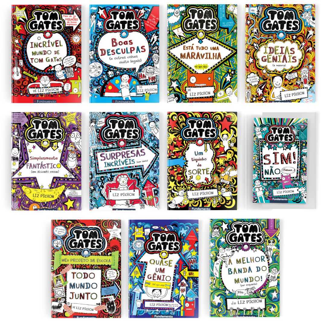 Kit Tom Gates - 11 Livros - Editora Fundamento livro_infantil