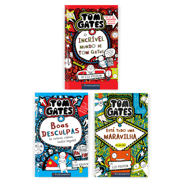 Kit Tom Gates - 3 Livros - Editora Fundamento livro_infantil