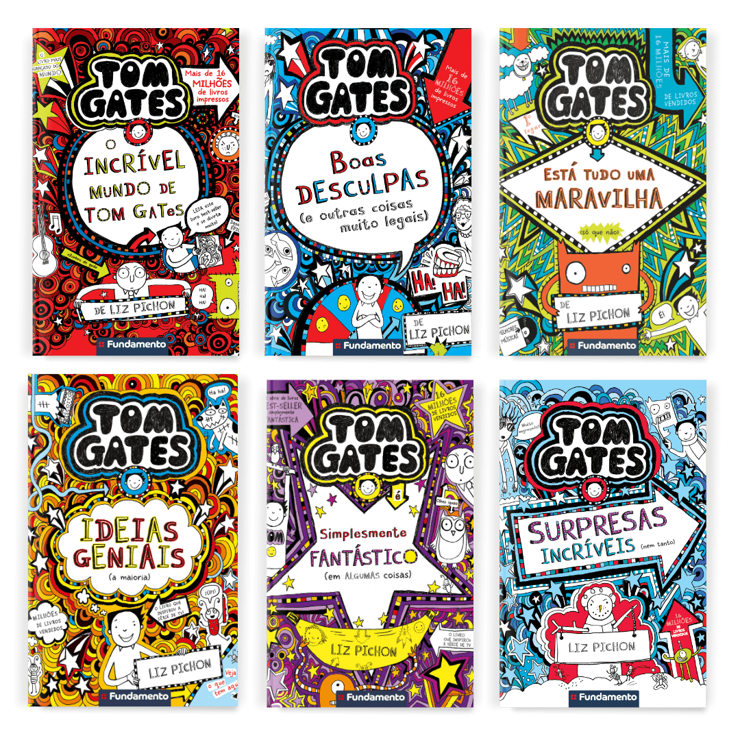 Kit Tom Gates - 6 Livros (1 ao 6) - Editora Fundamento livro_infantil