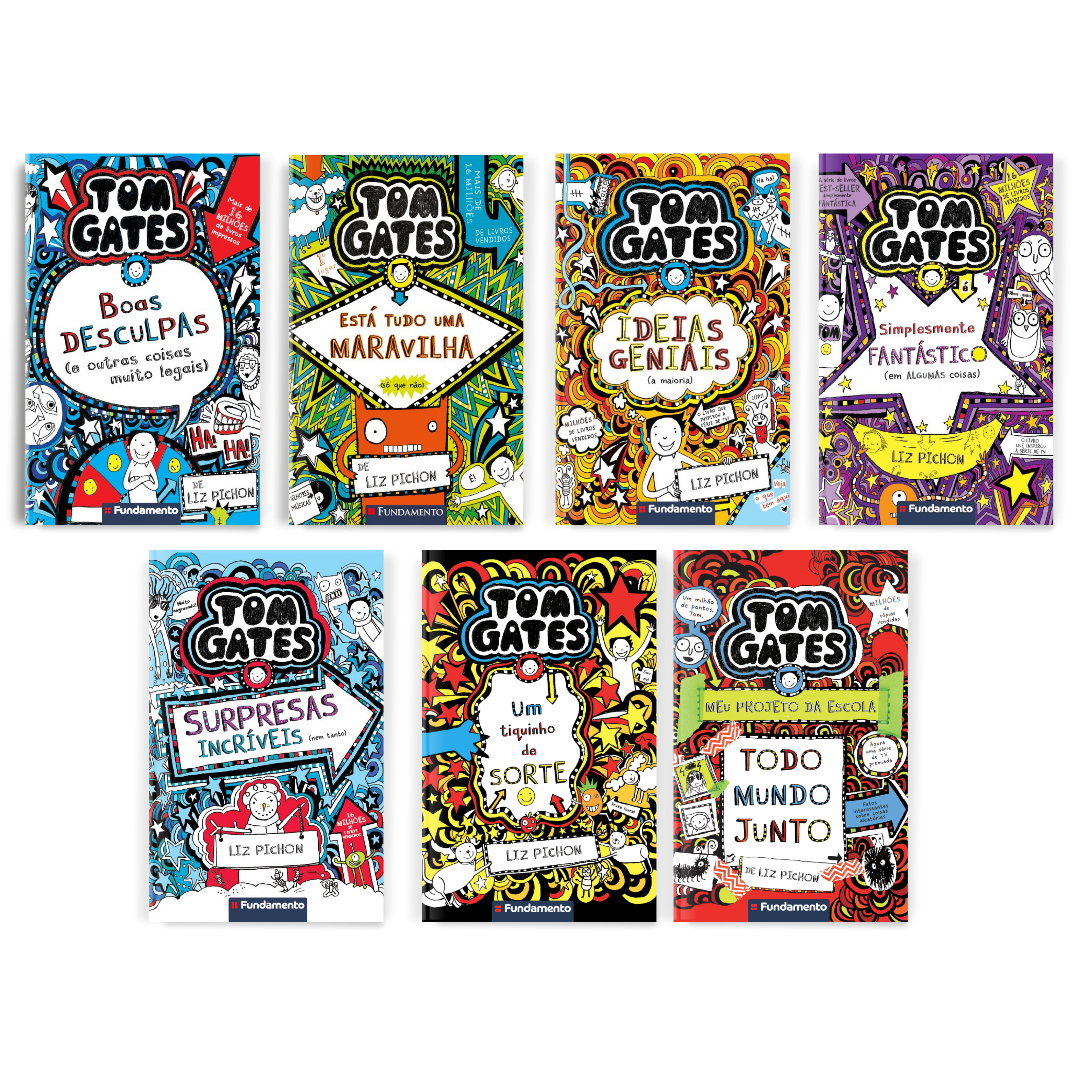 Kit Tom Gates - 7 Livros (2 ao 8) - Editora Fundamento livro_infantil