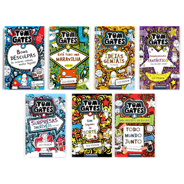 Kit Tom Gates - 7 Livros (2 ao 8) - Editora Fundamento livro_infantil